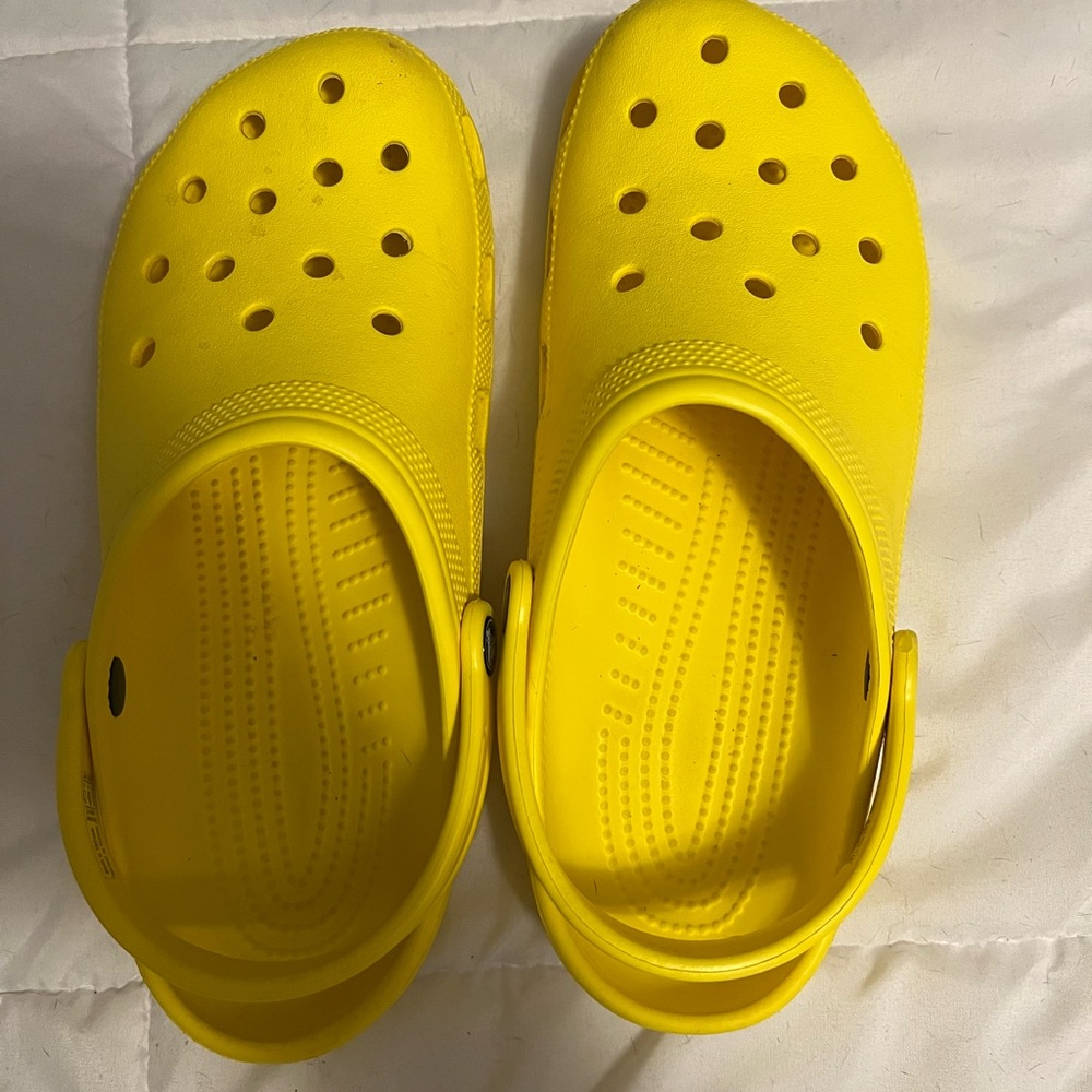 Yellow Crocs Slip On 9 11